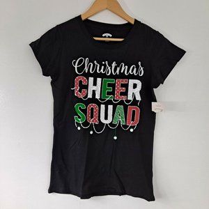 Christmas Cheer Squad Holiday T-shirt Unisex Adult Women's Small